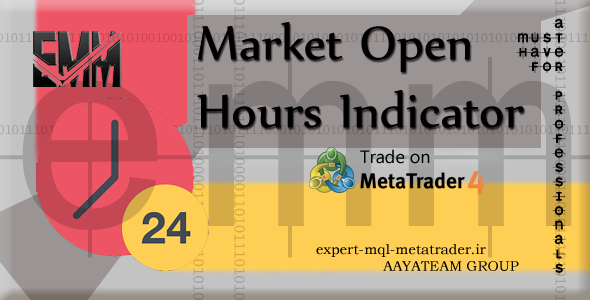 ربات معامله گر خودکار و استراتژی ساز Market Open Hours Indicator متاتریدر 4 فارکس سایت mql5.com