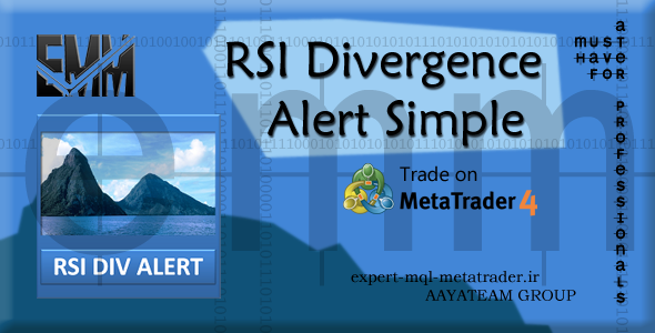 ربات معامله گر خودکار و استراتژی ساز RSI Divergence Alert Simple متاتریدر 4 فارکس سایت mql5.com
